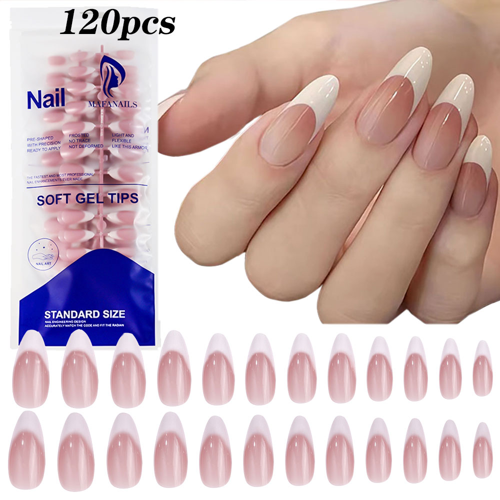 Nail Art Pink - Kuku palsu Prancis, ujung kuku palsu