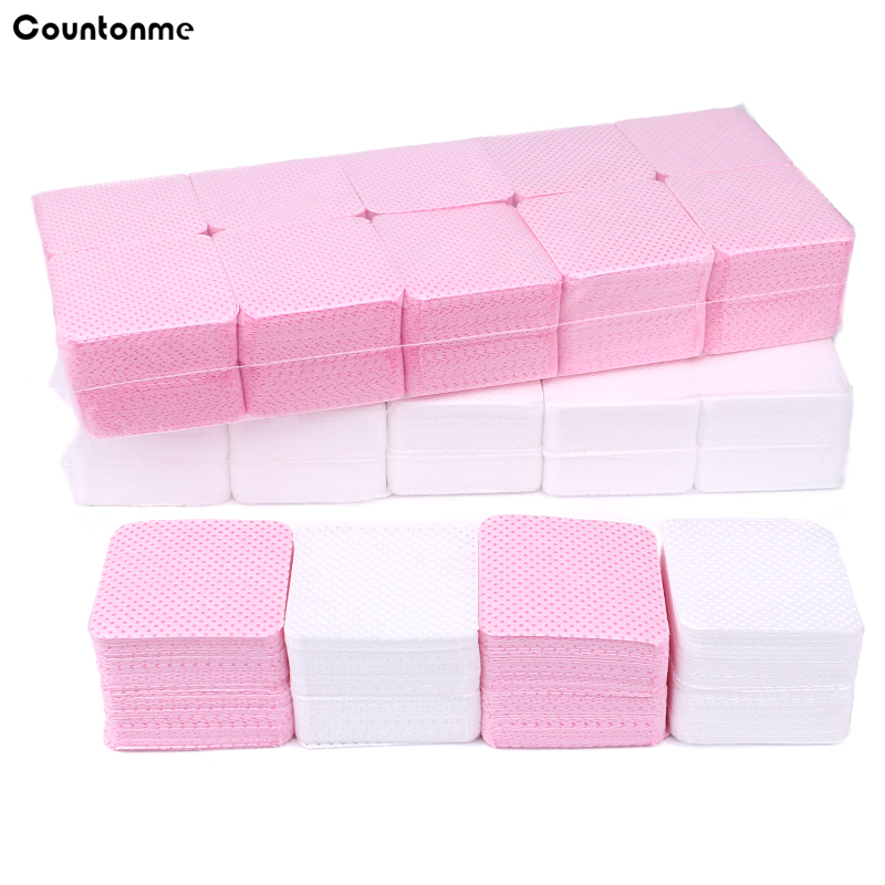 Nail Art Pink - 1000Pcs Kapas Pembersih Kutek, Tisu Bebas