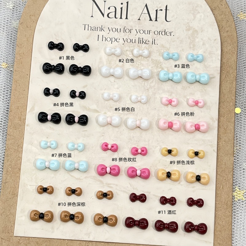 Nail Art Lotso - 100 buah Hiasan Kuku Berbentuk Pita