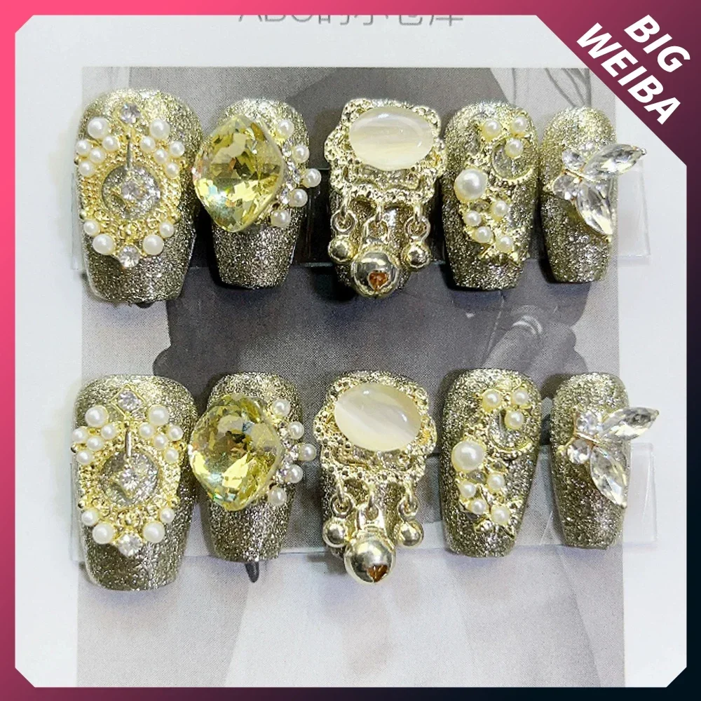 10 buah Diy mewah Court mengki - Nail Art Xs ulasan dan harga