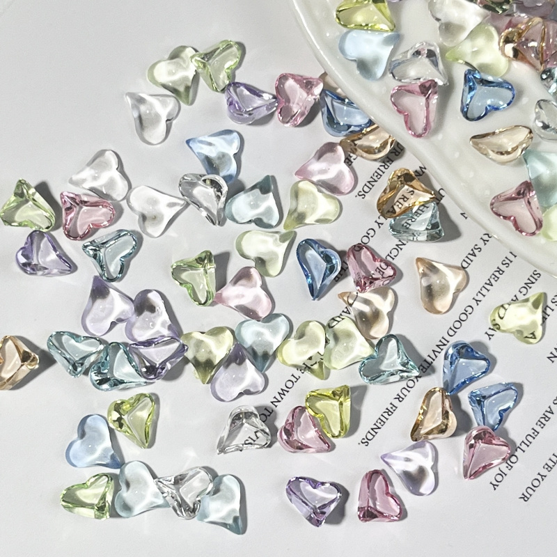50pcs Rhinestone Hati Berkilau - Nail Art Lotso ulasan dan harga