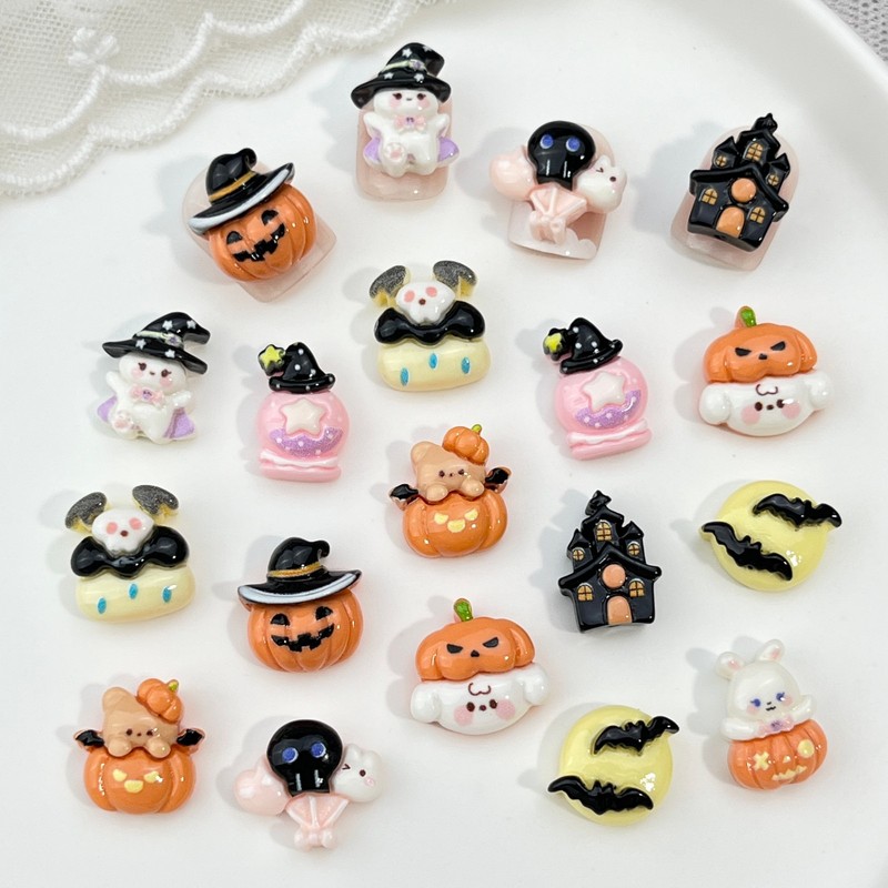 20Pcs Hiasan Kuku Kartun Hallo - Nail Art Lotso ulasan dan harga