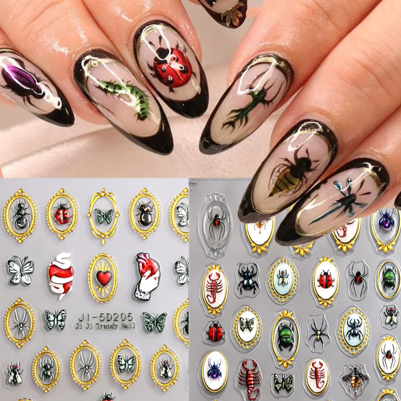 Stiker Kuku Vintage Bingkai Go - Nail Art Zelda ulasan dan harga