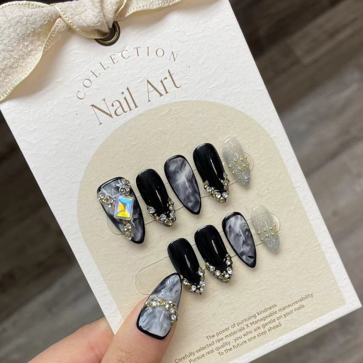 Kuku palsu tekan buatan tangan - Nail Art Pink ulasan dan harga