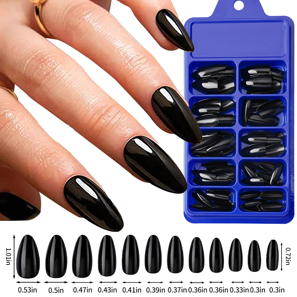 100Pcs Kuku Palsu Almond Press - Nail Art Pink ulasan dan harga