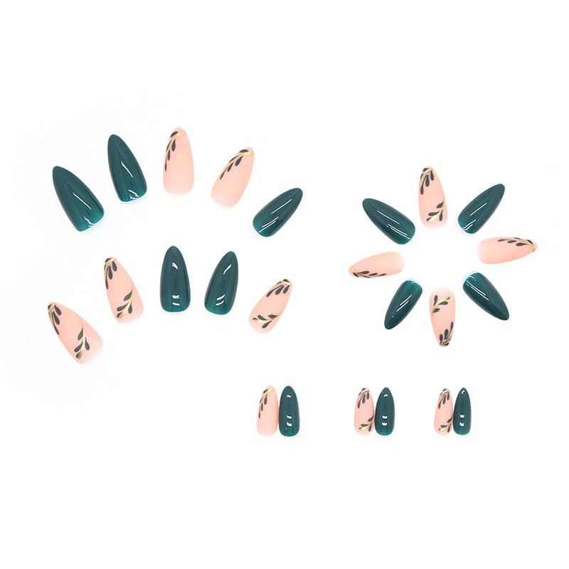Kuku palsu panjang Medium, tek - Nail Art Pink ulasan dan harga
