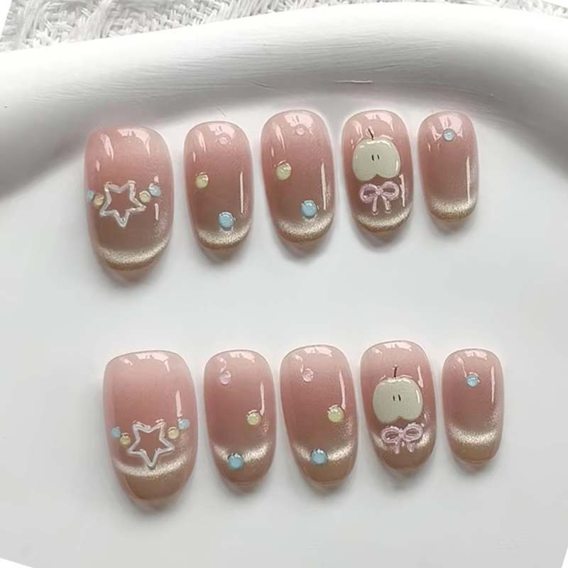 10Pcs Kuku Palsu Gaya Baru App - Nail Art Xs ulasan dan harga