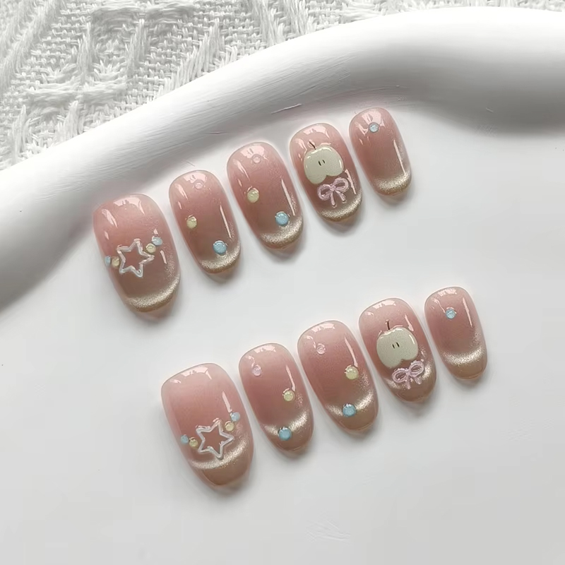 10Pcs Kuku Palsu Gaya Baru App - Nail Art Xs ulasan dan harga