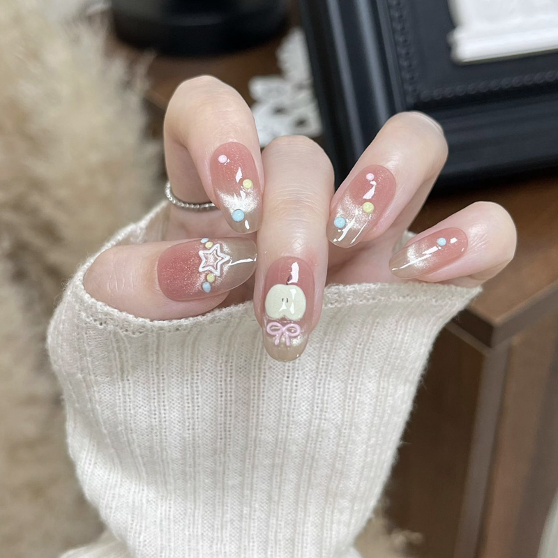 10Pcs Kuku Palsu Gaya Baru App - Nail Art Xs ulasan dan harga