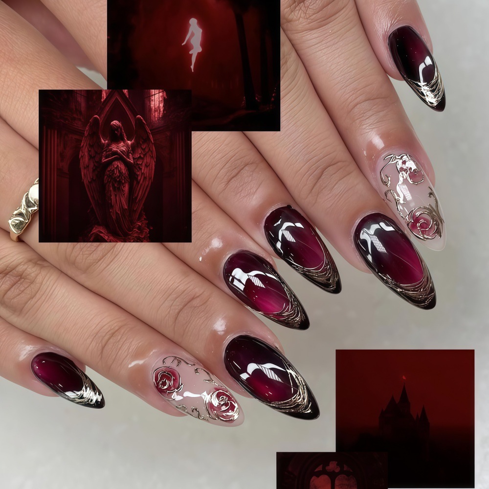 Kuku palsu 3D untuk wanita dan - Press On Nail Set ulasan dan harga