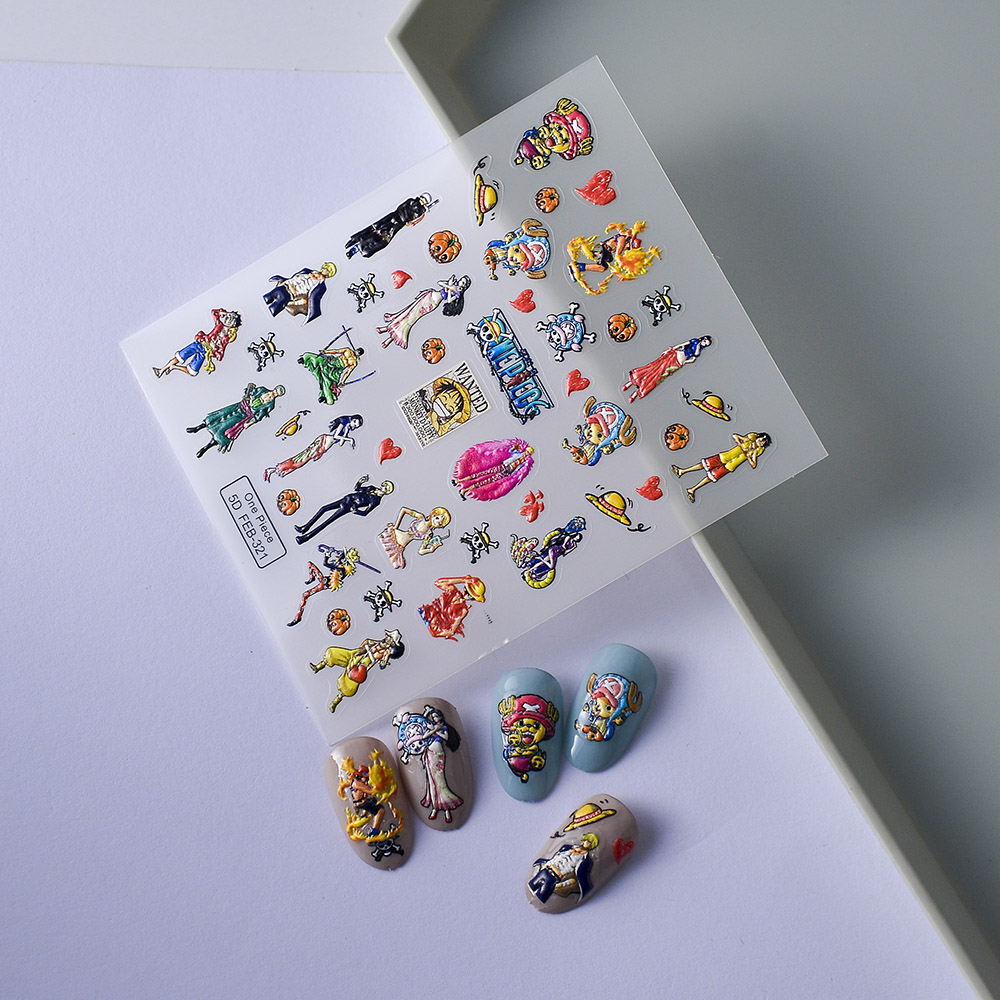 1PCS Stiker Kuku 5D Demon Slay - Nail Art Zelda ulasan dan harga