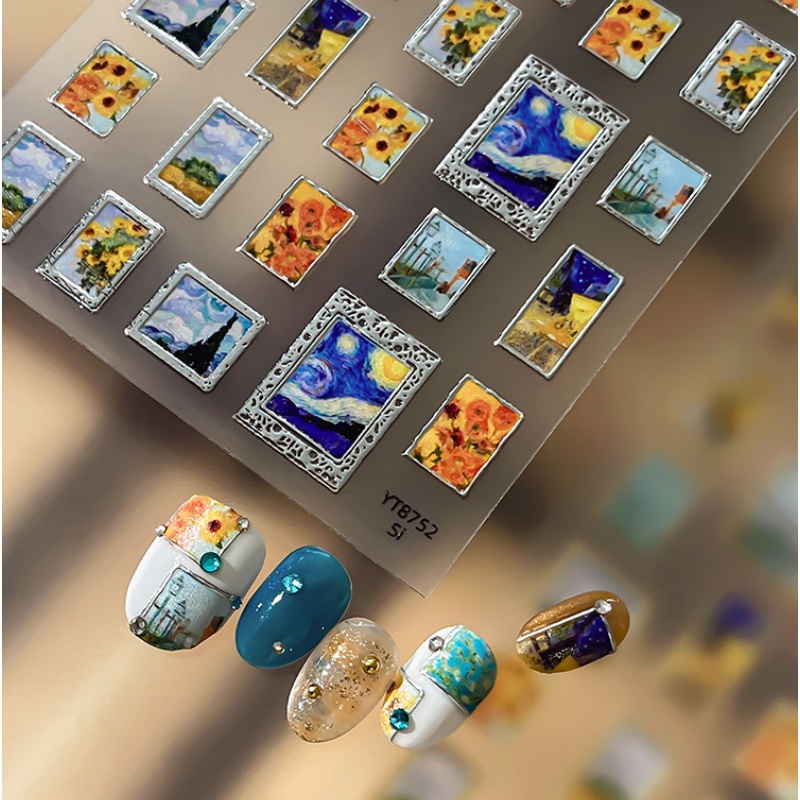 Stiker Kuku Gaya Lukisan Minya - Nail Art Zelda ulasan dan harga