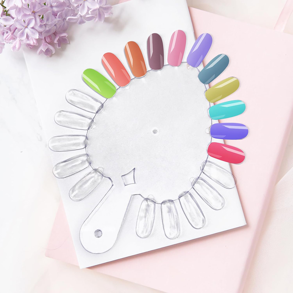 10Pcs Kartu Warna Kuku Berbent - Nail Art Vector ulasan dan harga