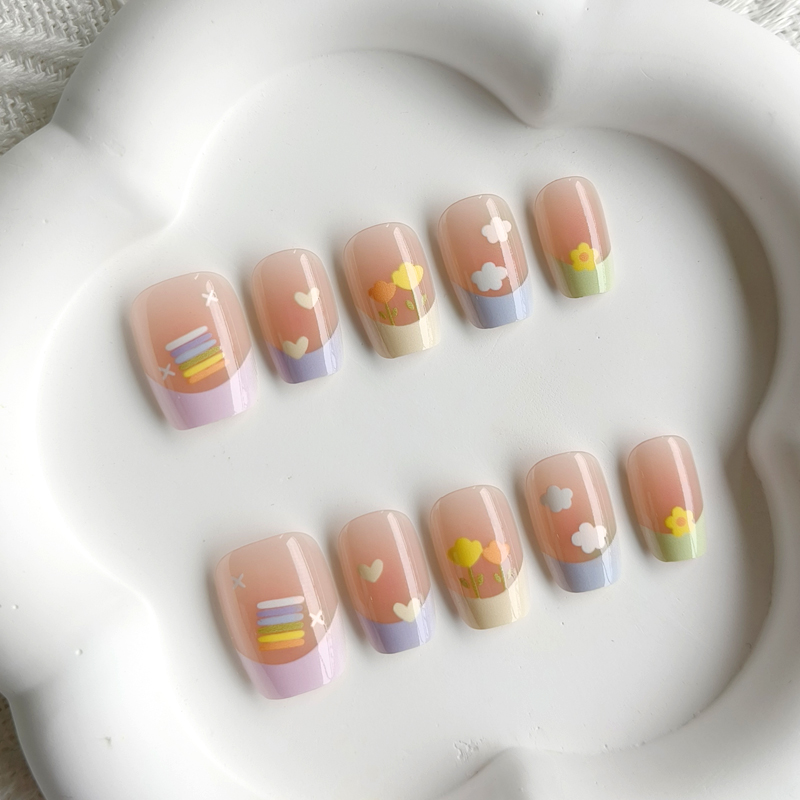 10Pcs Stiker Kuku Wanita Gaya  - Nail Art Xs ulasan dan harga
