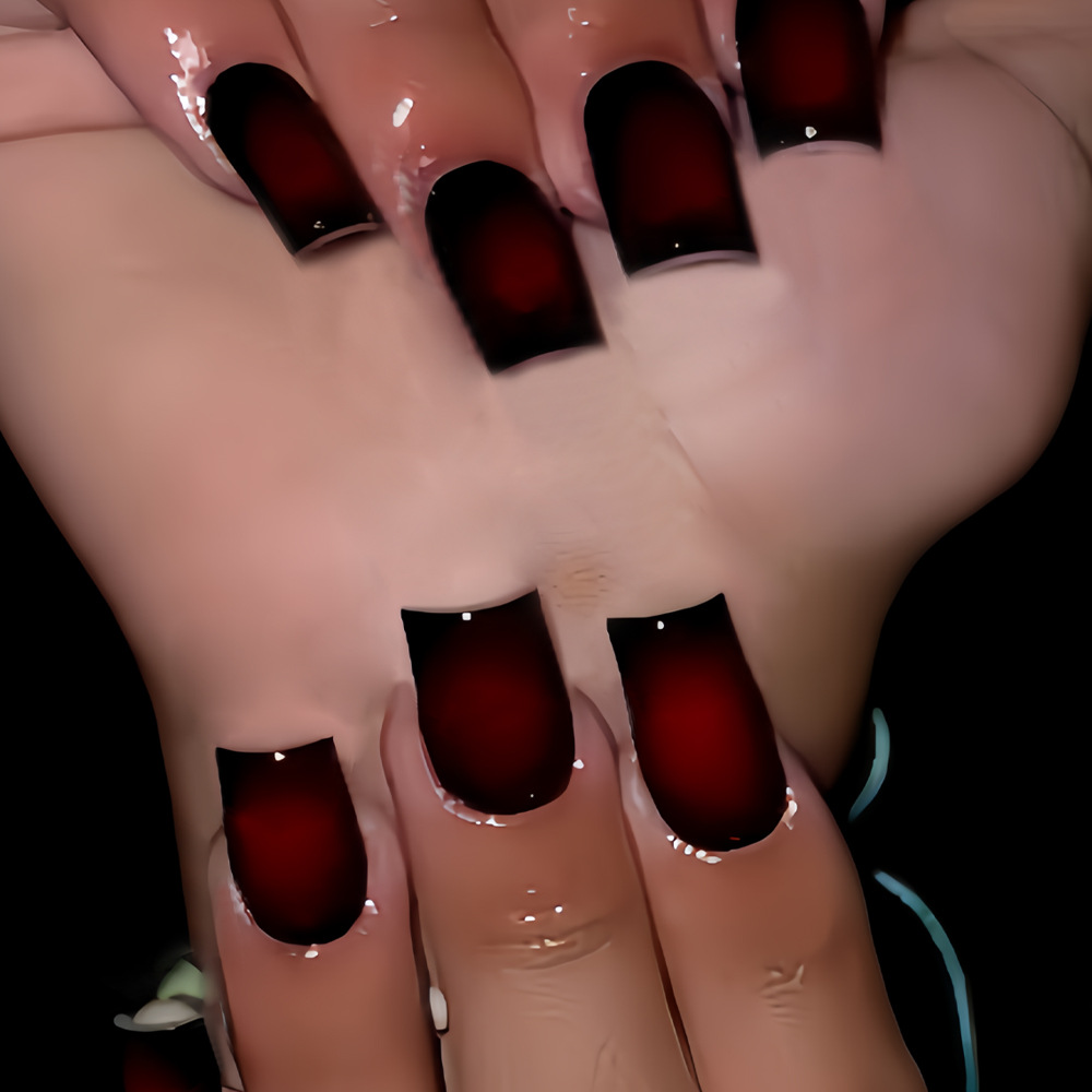 Kuku palsu pendek berbentuk pe - Press On Nail Set ulasan dan harga