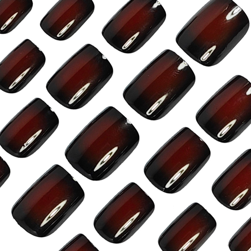 Kuku palsu pendek berbentuk pe - Press On Nail Set ulasan dan harga