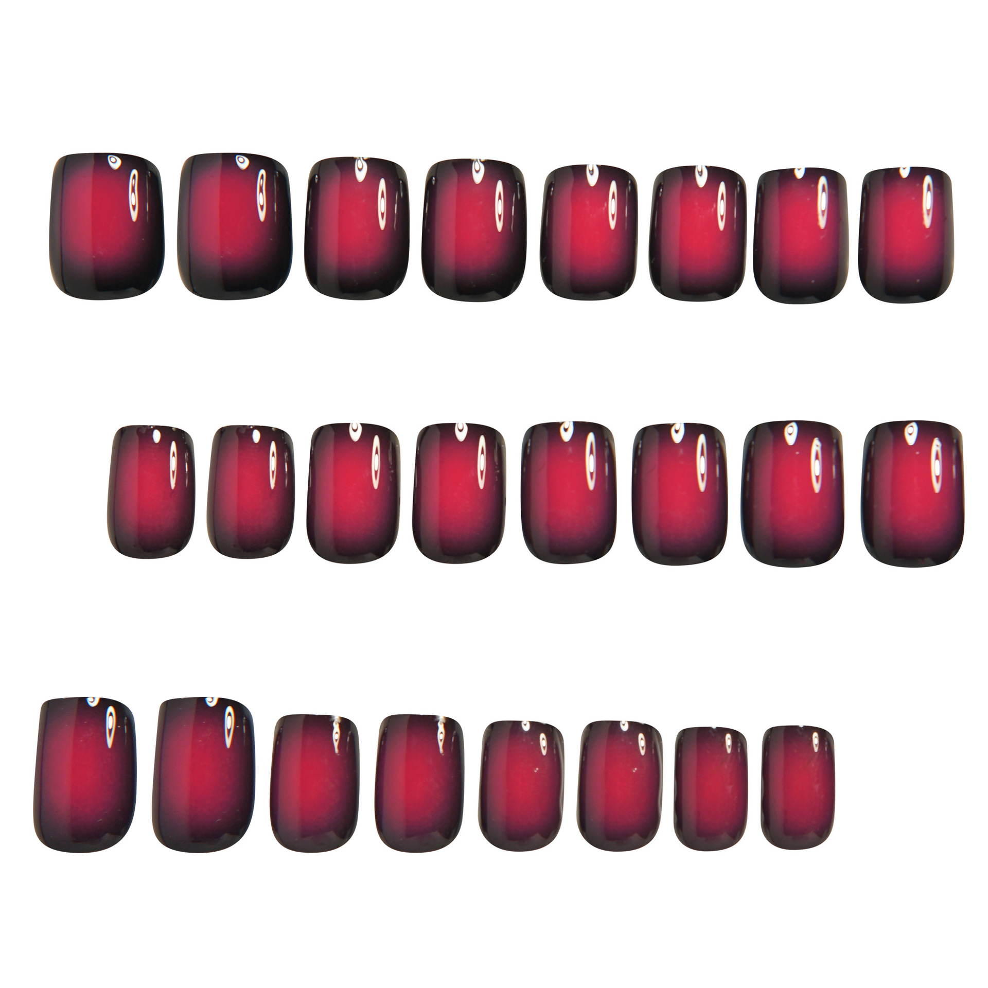 Kuku palsu pendek berbentuk pe - Press On Nail Set ulasan dan harga