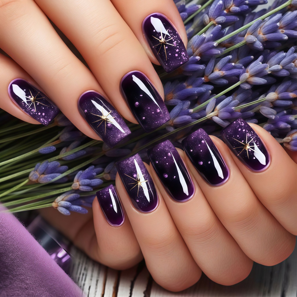 Kuku palsu pendek sedang denga - Press On Nail Set ulasan dan harga