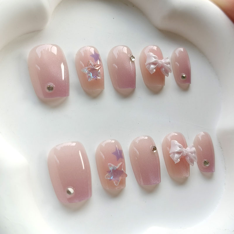 10 Buah Kuku Palsu 3D Bintang  - Nail Art Xs ulasan dan harga