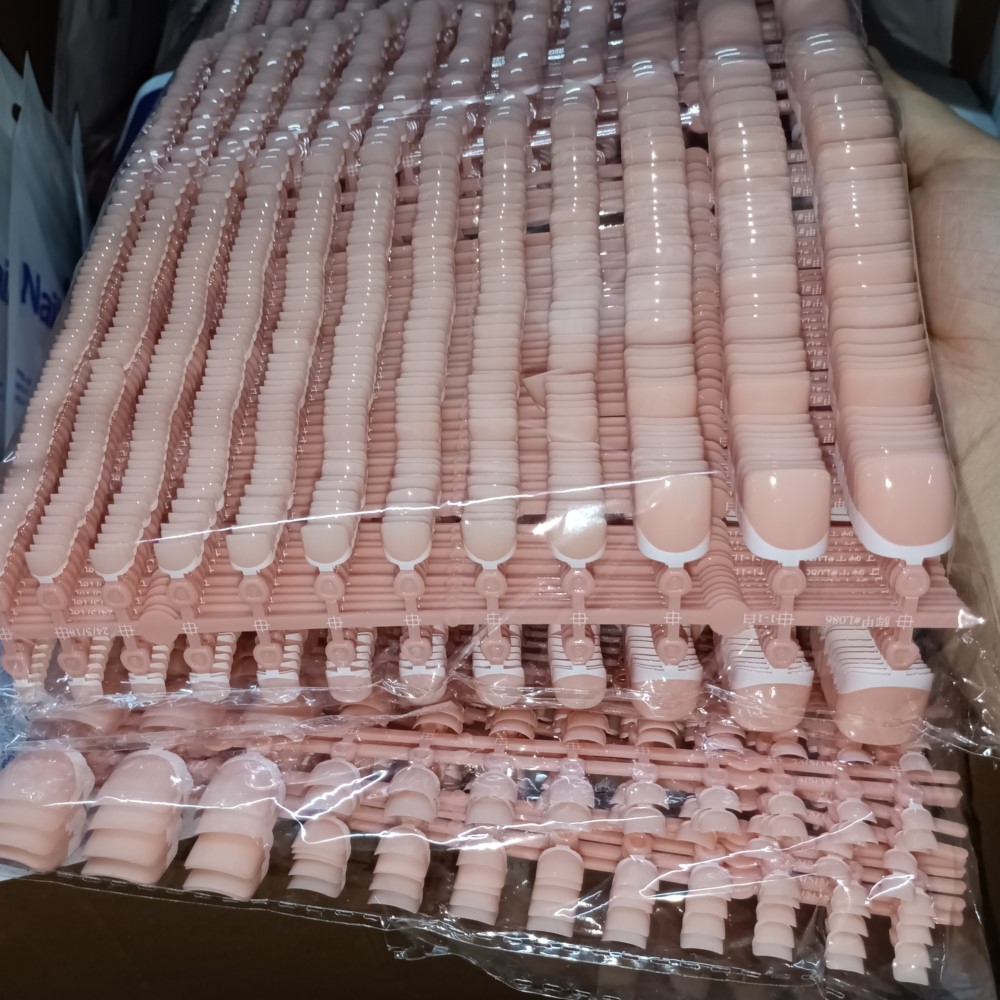 120 Buah Ujung Kuku Jari Kaki  - Nail Art Pink ulasan dan harga