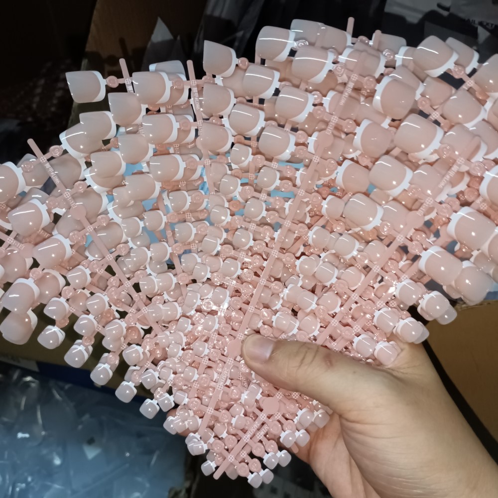120 Buah Ujung Kuku Jari Kaki  - Nail Art Pink ulasan dan harga
