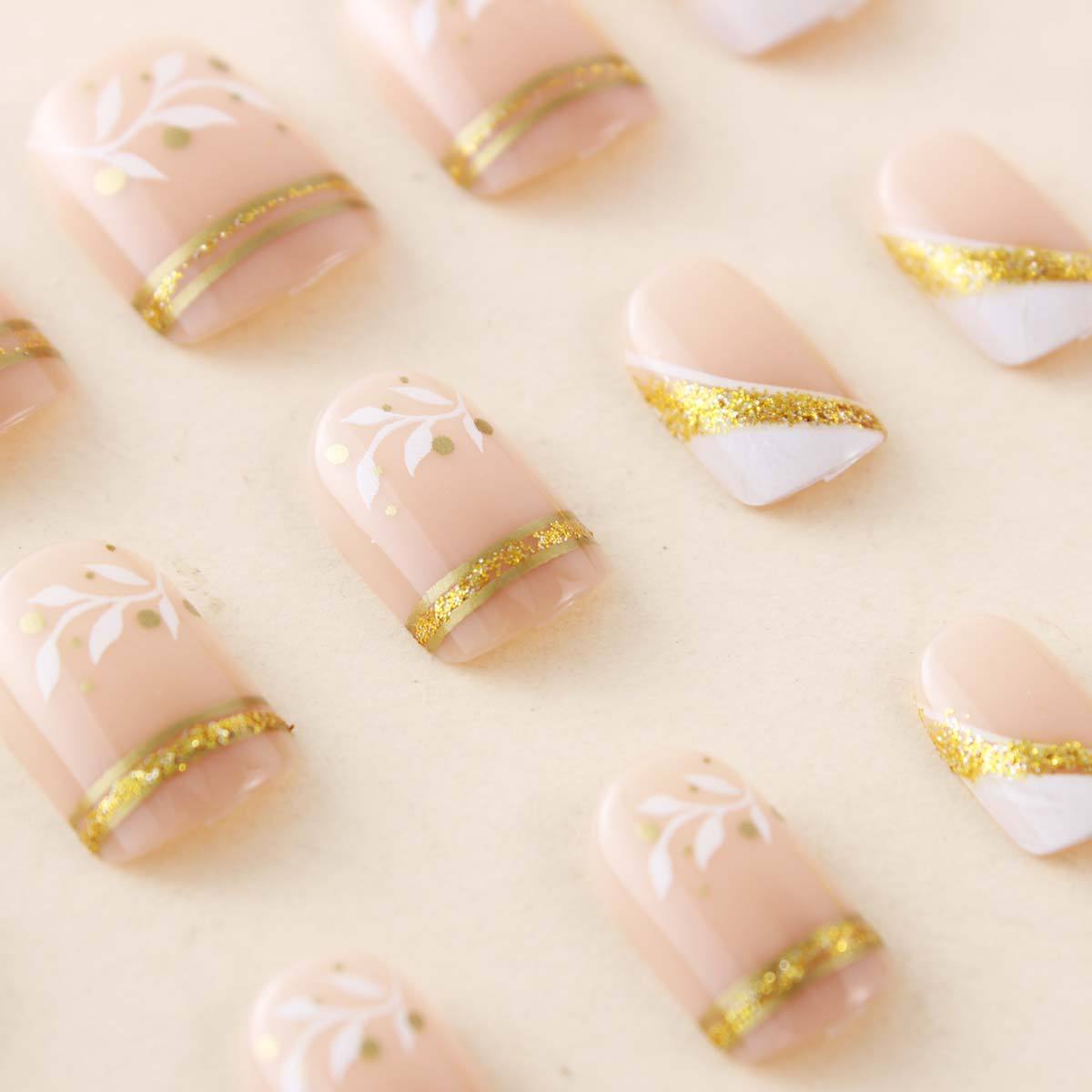 Kuku palsu pendek sedang untuk - Press On Nail Set ulasan dan harga