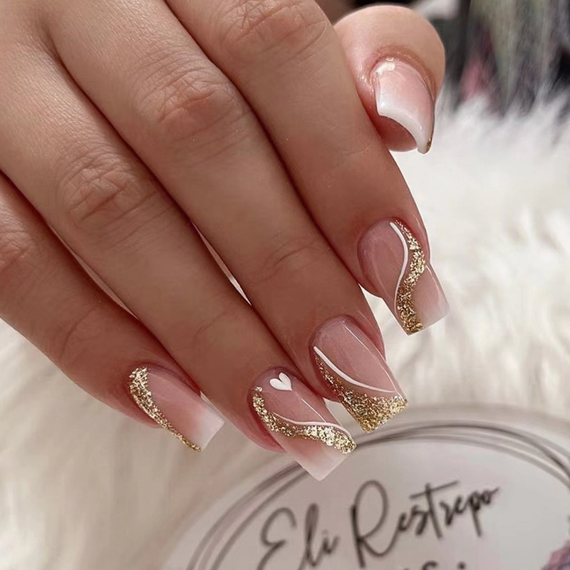 Kuku palsu pendek sedang untuk - Press On Nail Set ulasan dan harga