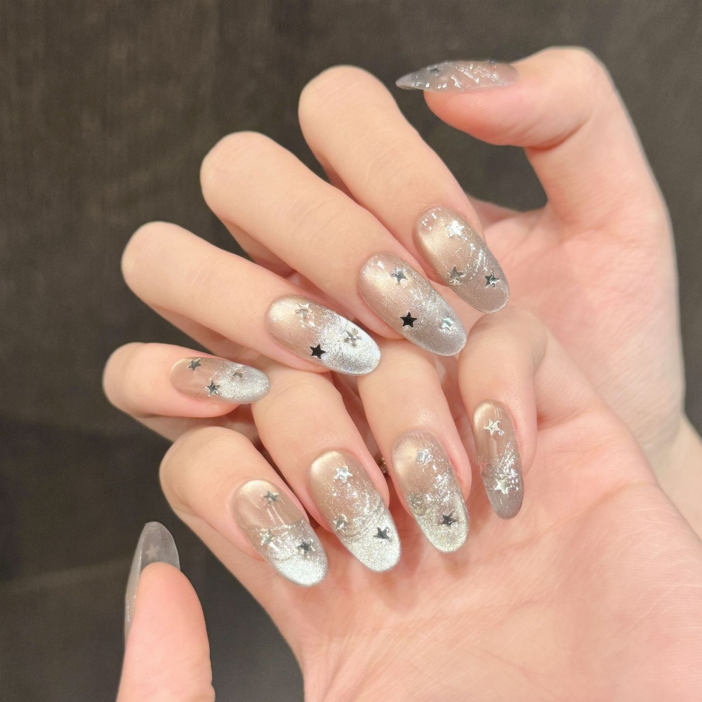 10 Buah Ujung Kuku Palsu Buata - Nail Art Pink ulasan dan harga