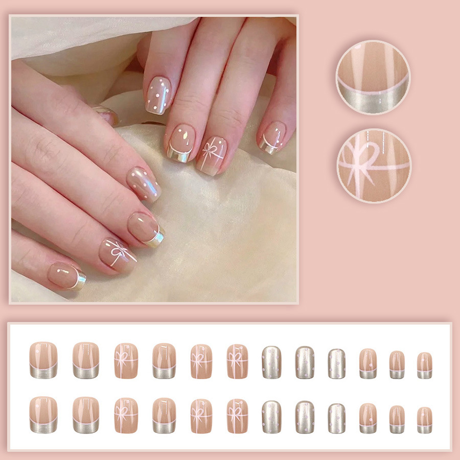 Kuku palsu pendek persegi untu - Nail Art Xs ulasan dan harga