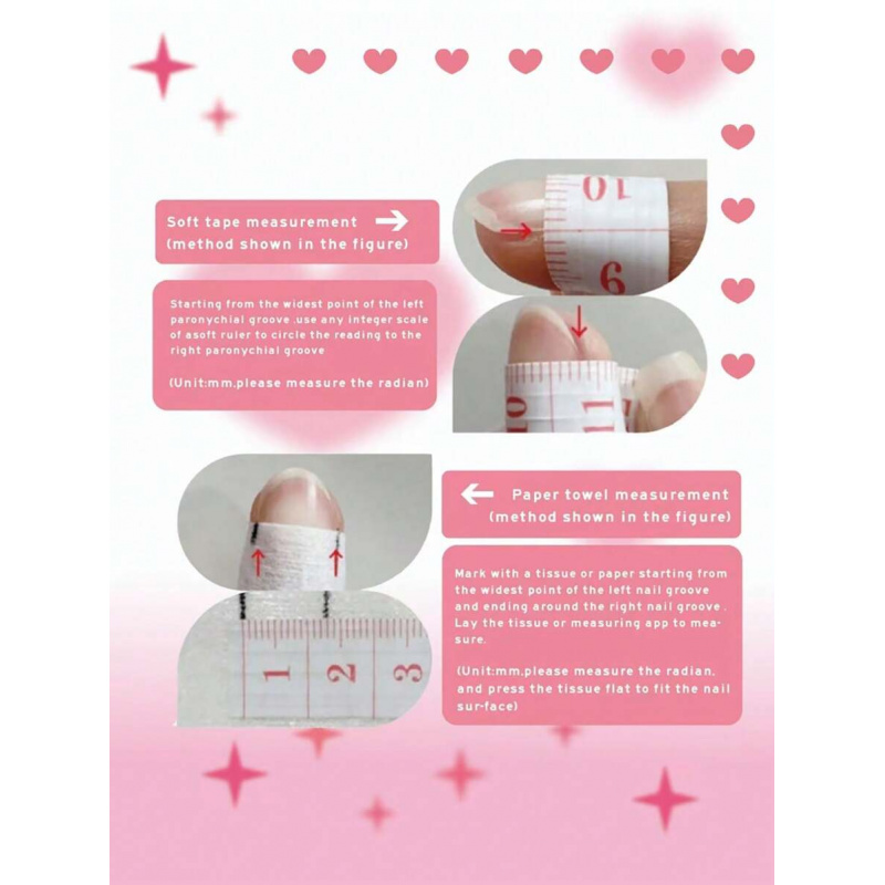 10pcs kuku palsu oval pendek w - Nail Art Pink ulasan dan harga