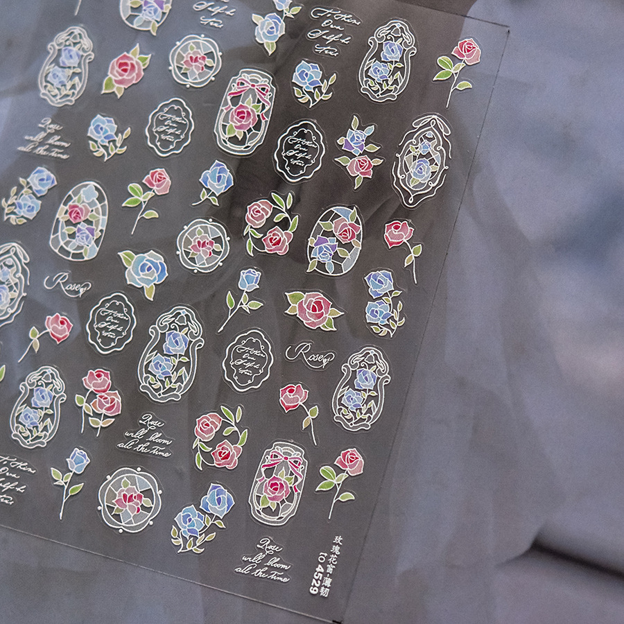 Stiker seni kuku bunga 5D mewa - Nail Art Zelda ulasan dan harga