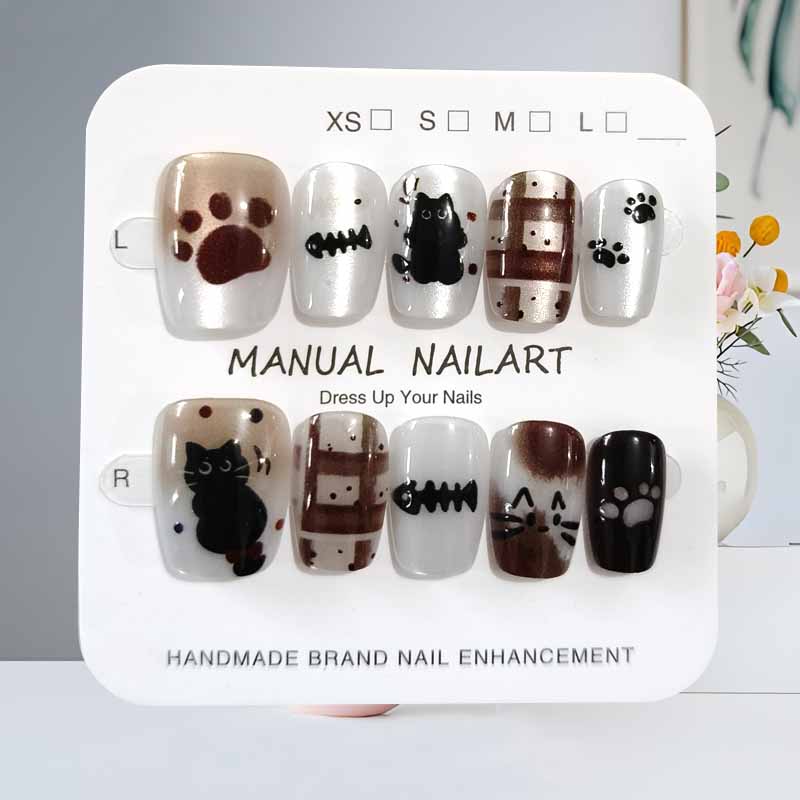 10 Buah Kuku Tekan Buatan Tang - Nail Art Pink ulasan dan harga
